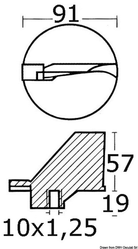 Anodo Yamaha pinna 4 tempi