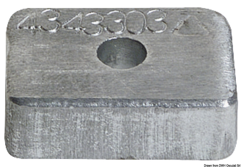 Anodo alluminio Mercury 4/5/6 HP