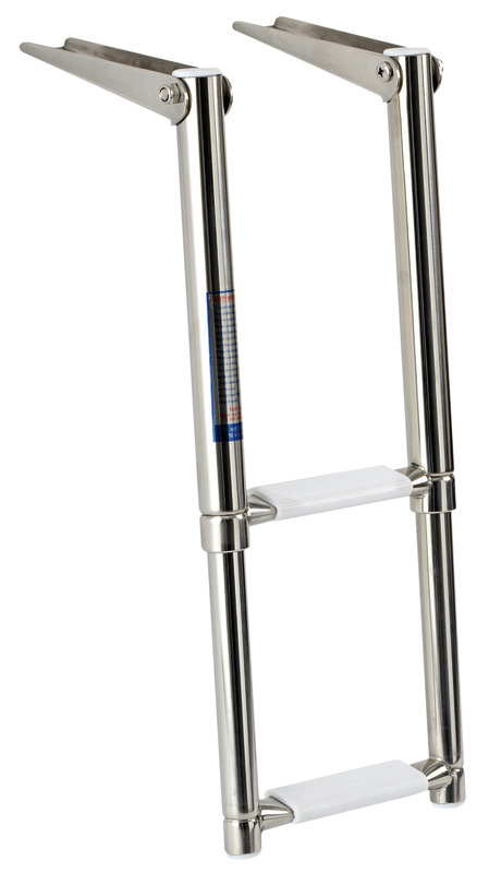 Scaletta inox telescopica stretta 2 gradini