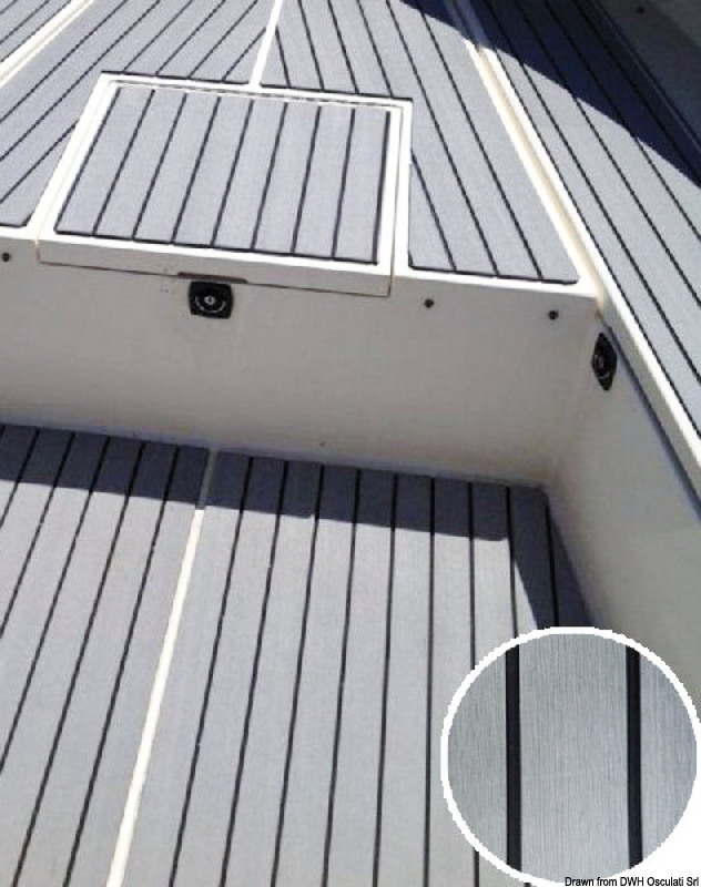 Rivestimento Teak EVA color grigio 2400x1200x6 mm