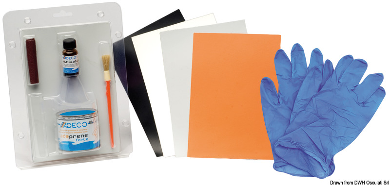 Kit ripara gommoni neoprene arancio