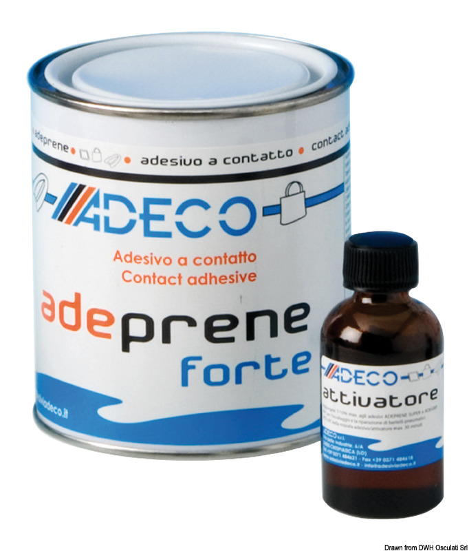 Collante per neoprene DIY 125 ml + attivatore 10 ml ADEPRENE FORTE NA