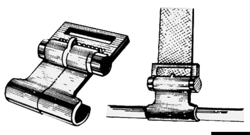 Gancio in plastica per teli