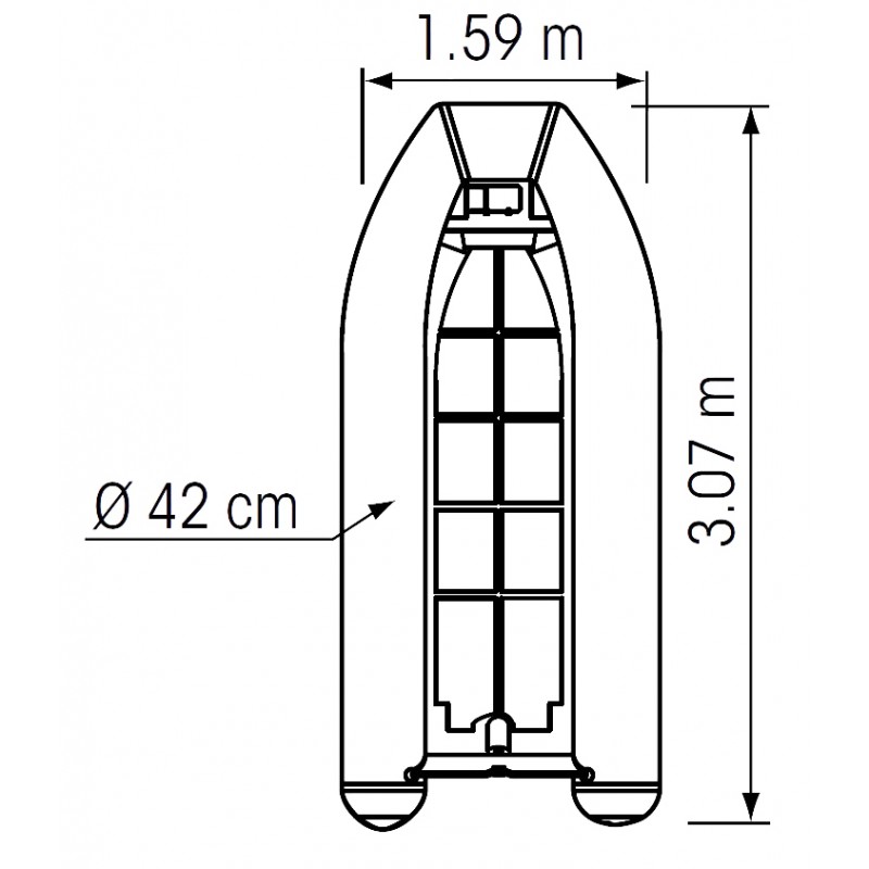 TENDER YACHT ALLUMINIO 3,1 MT